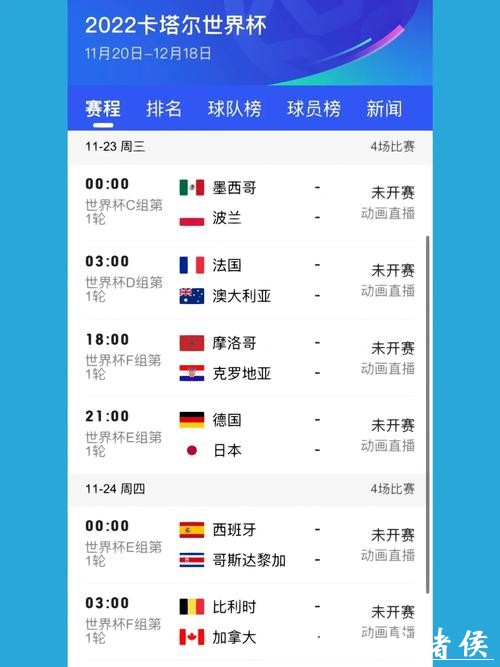 最新足球世界杯直播时间表一览 最新足球世界杯直播时间表一览